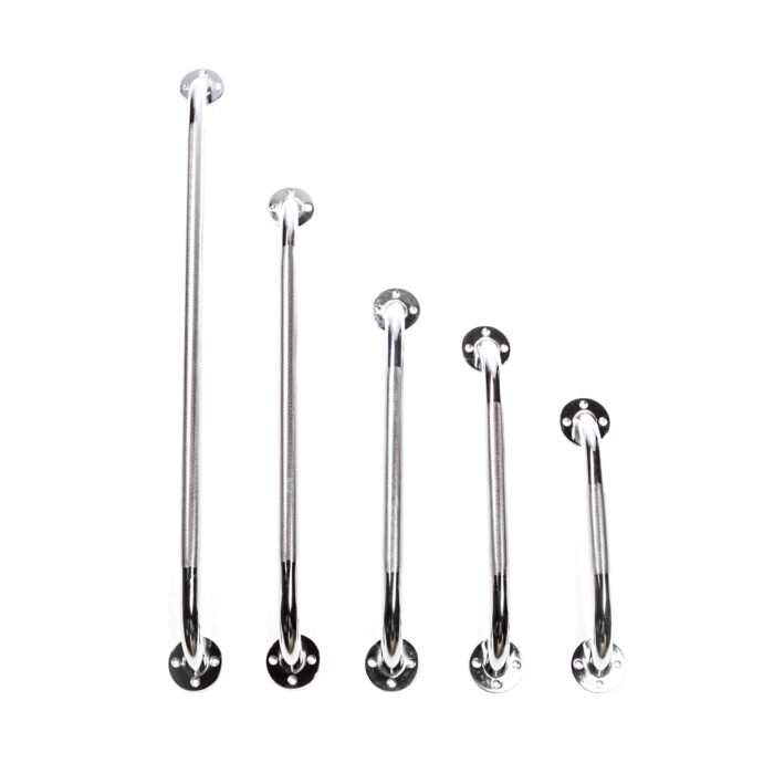 Metalinis laikiklis prie sienos chromuotas, ilgis 81 cm