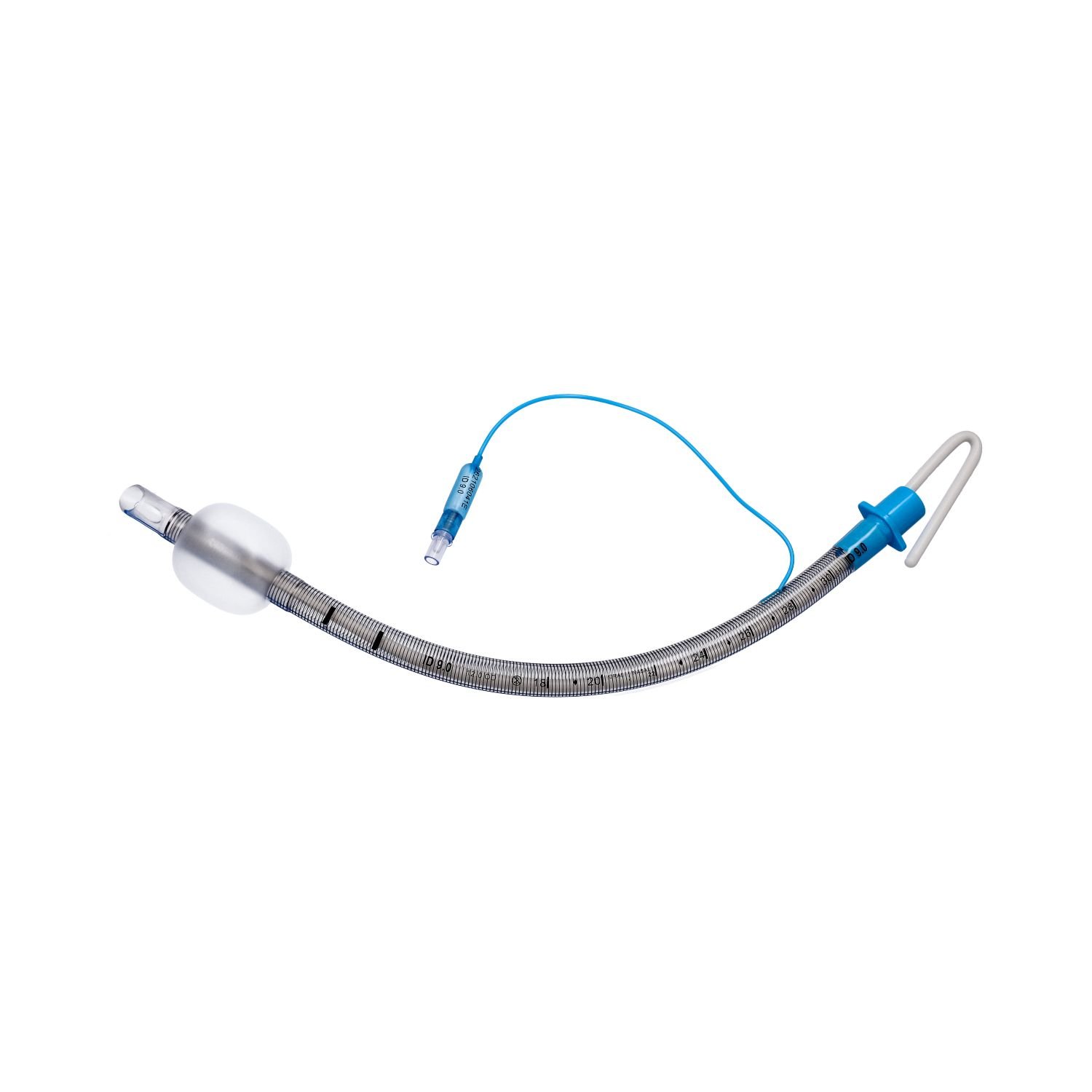 Armuotas endotrachėjinis vamzdelis su manžete ir iš anksto įdėtu kištuku, sterilus, 9,0 mm, sudėtyje yra ftalatų