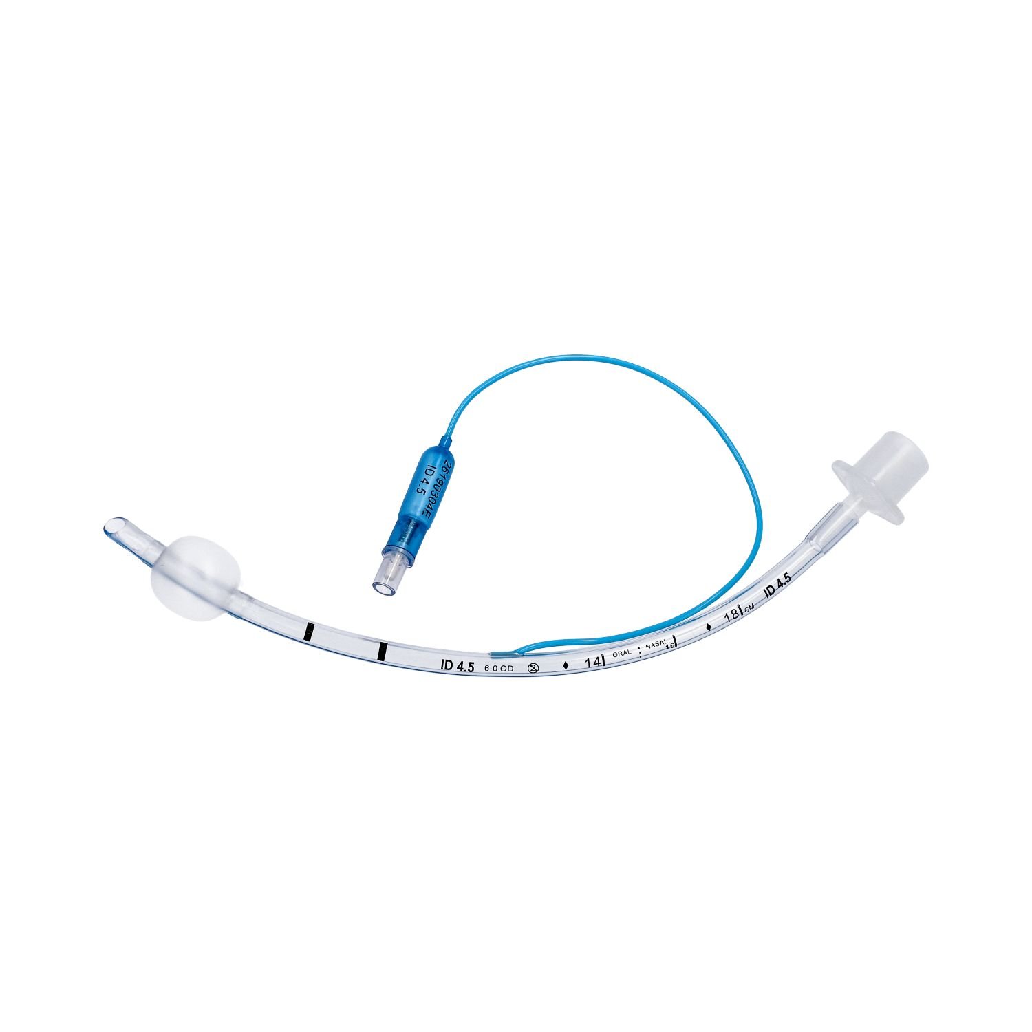 Endotrachėjinis vamzdelis su manžete, sterilus, 4,5 mm, sudėtyje yra ftalatų