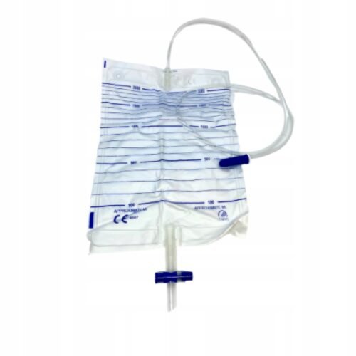 Šlapimo maišelis, sterilus (2000 ml, drenažas 90 cm) 10vnt